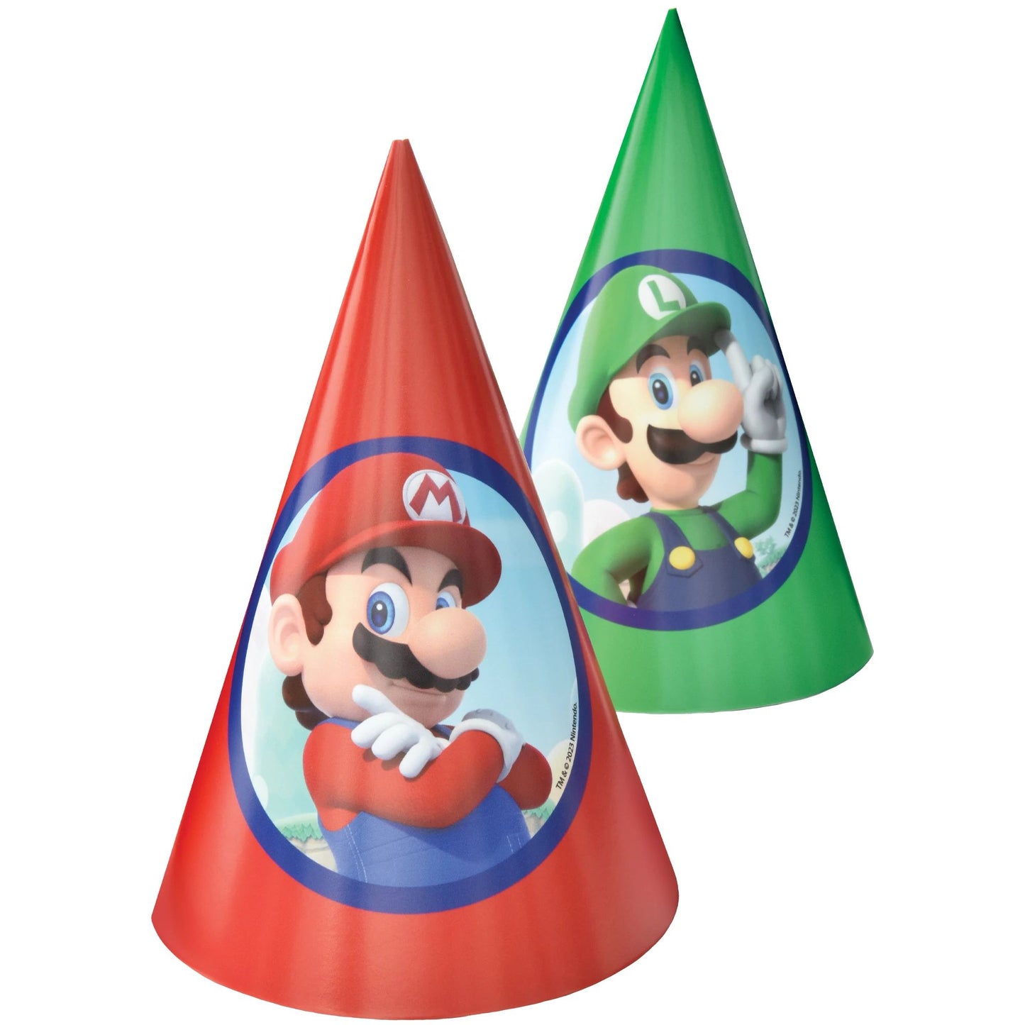 Super Mario Bros - Party Hats 8ct.