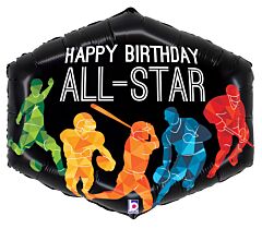 30" Jumbo Mylar - All Sports Birthday
