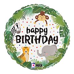 18" Mylar - Jungle Birthday