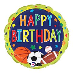 18" Mylar - Multi-Sports Birthday