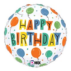 18" Mylar - Birthday Party Balloons