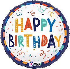 18" Mylar - Festive Birthday