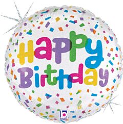 18" Mylar - Cue the Confetti Birthday