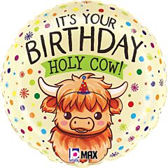 18" Mylar - Highland Holy Cow Birthday