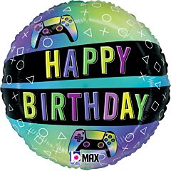18" Mylar - Vivid Gaming Birthday