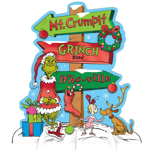 Grinch Direction Table Sign