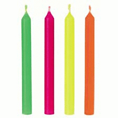 Candles - Happy Birthday Neon Celebration