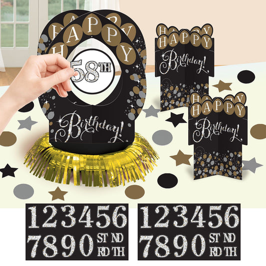 Customizable Table Decoration Kit - Sparkling Celebration