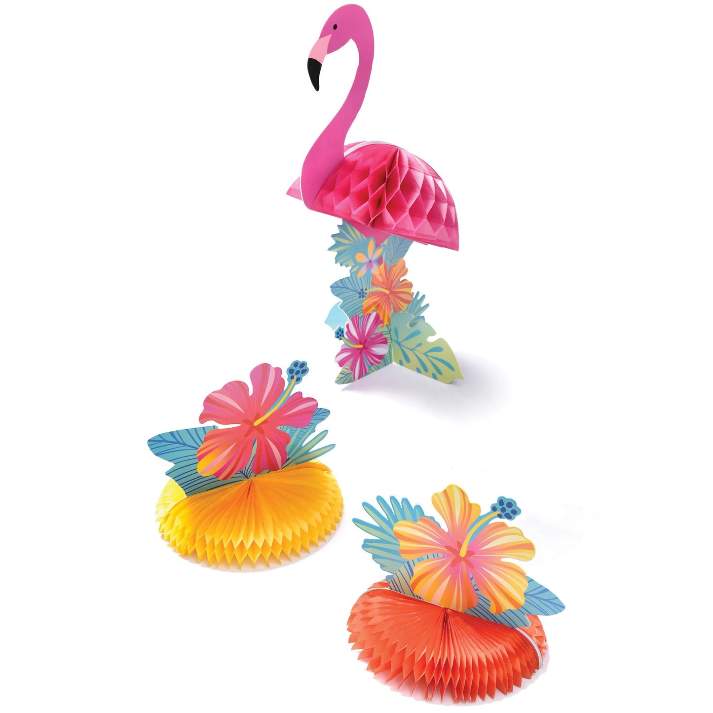 Summer Dreams Flamingo Honeycomb Centerpiece