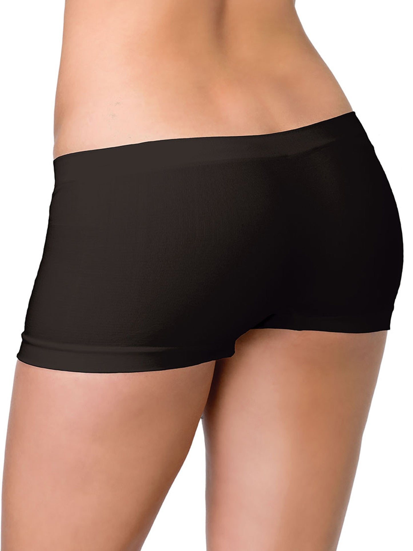 Seamless Boy Shorts - Black