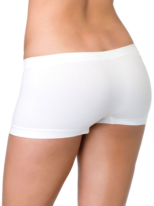 Seamless Boy Shorts - White