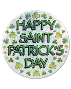 Happy St Patrick's Day Jumbo Button
