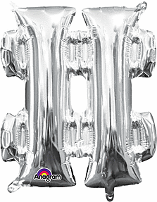 16" Air-Filled - Silver "#"