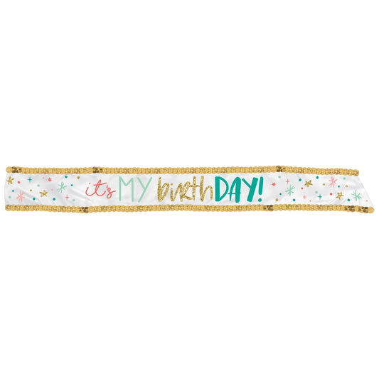 Happy Cake Day Fabric Sash