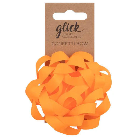 Bow Confetti - Neon Orange