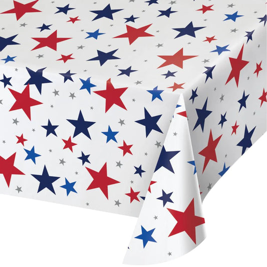 Paper Table Cover - Patriotic Stars