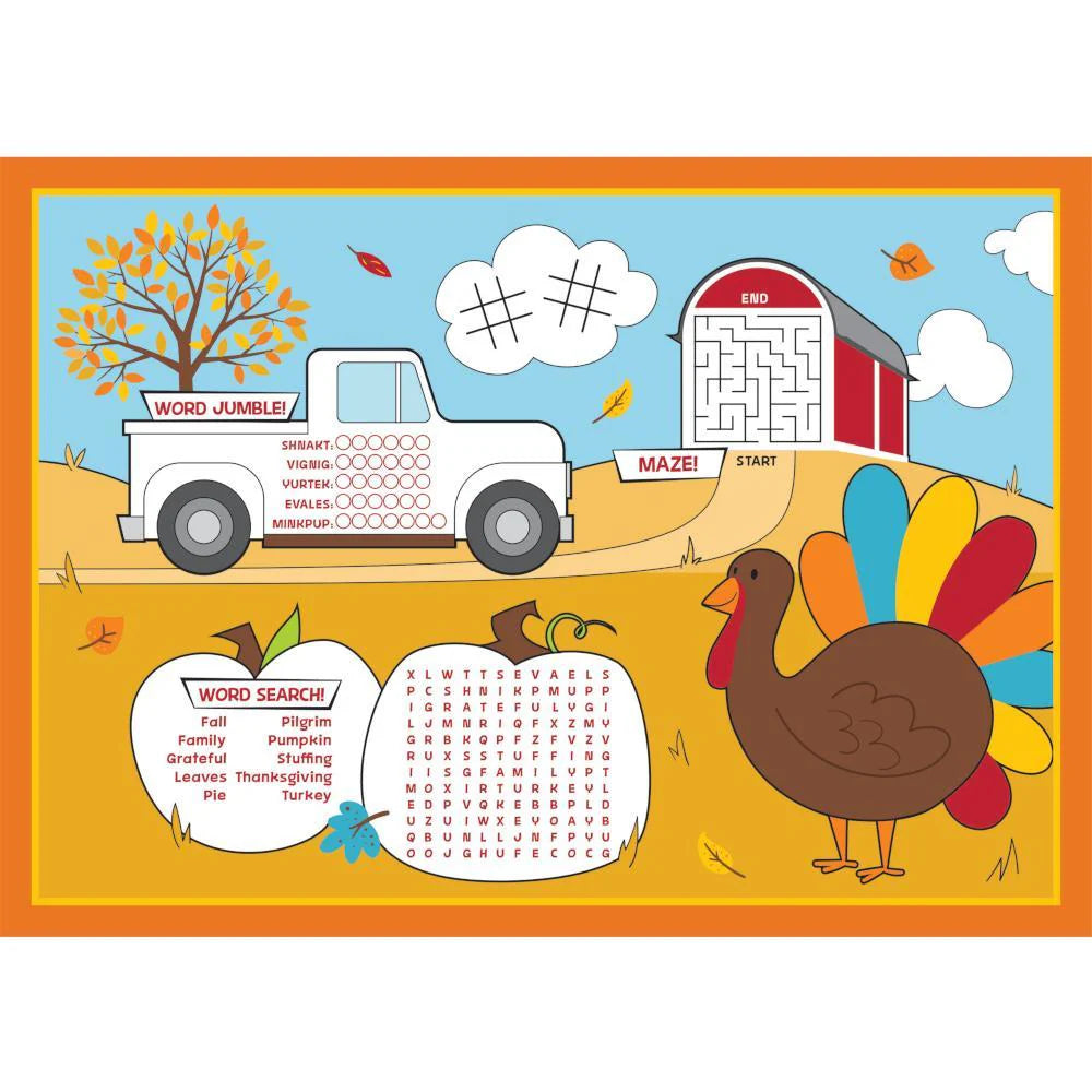 Fall Activity Placemats - 8ct