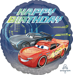 17" Mylar - Cars 3 Happy Birthday