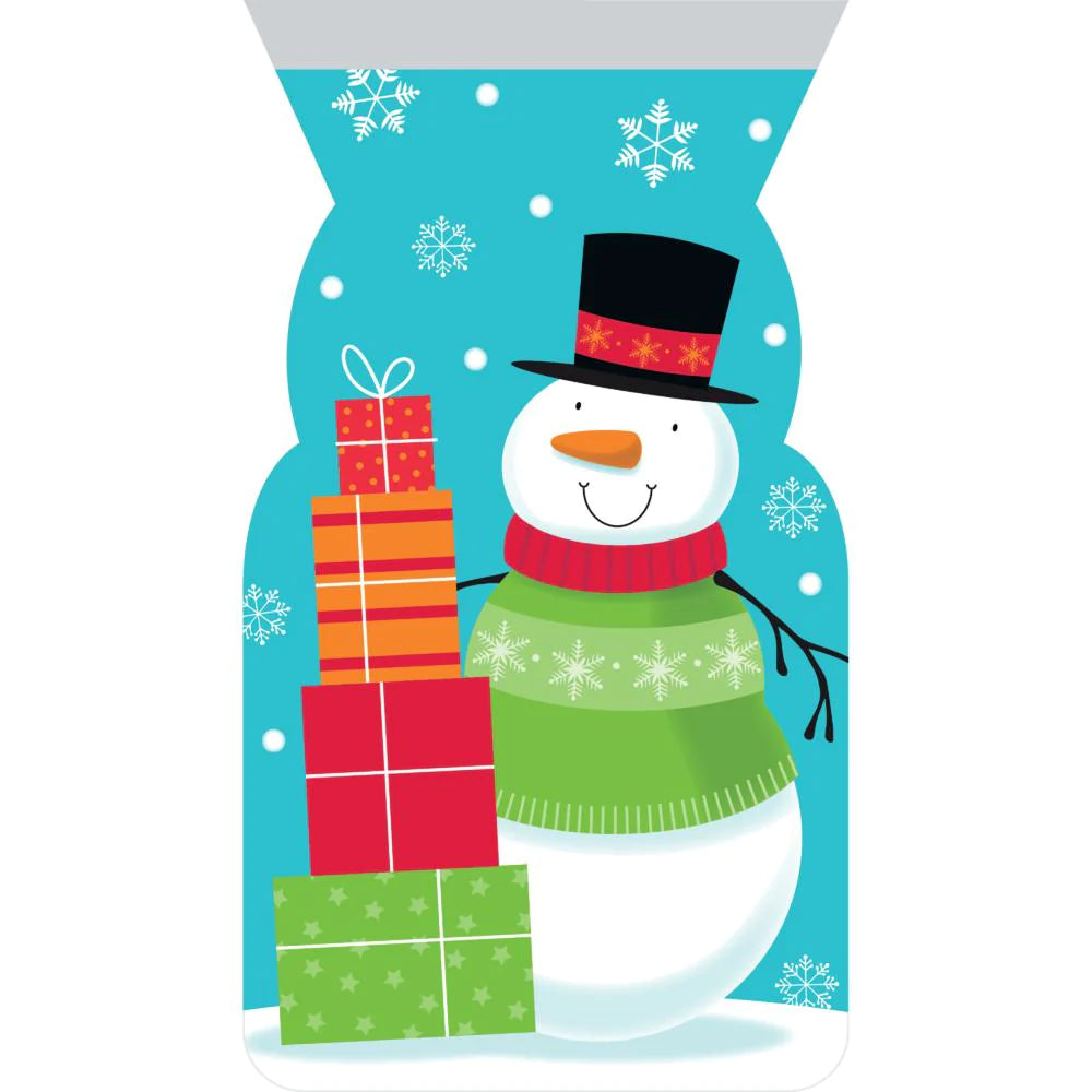 Zipper Treat Bags - Snowman