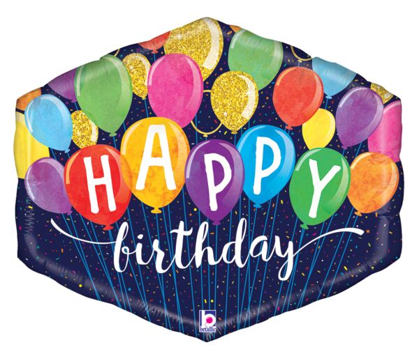 30" Festive Birthday Balloons