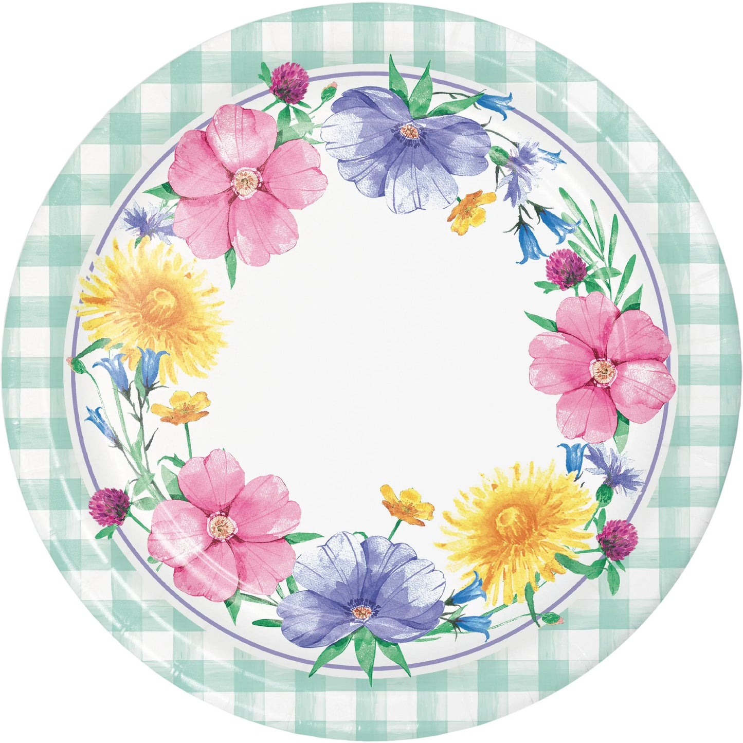 Lunch Plates - Bunny and Blooms (Florals) 8 ct.