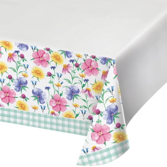 Paper Table Cover - Bunny and Blooms