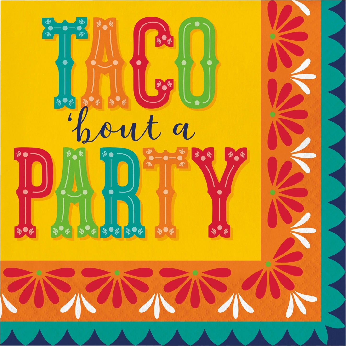 Lunch Napkins - Fiesta Pottery Taco 16ct