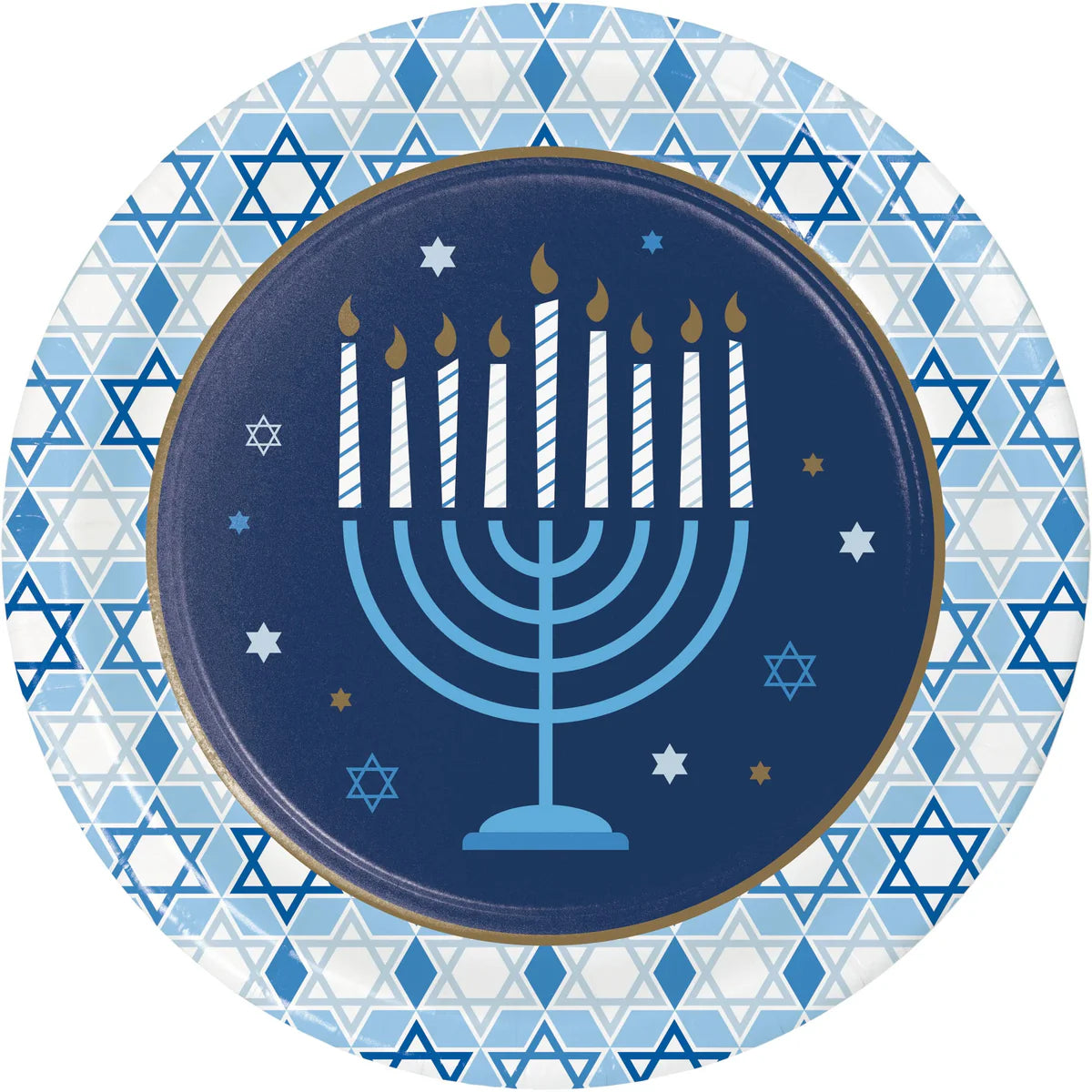 Hanukkah Celebration - Lunch Plates 8ct