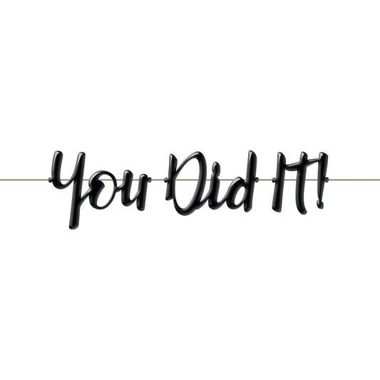 Balloon Banner - "You Did It!"