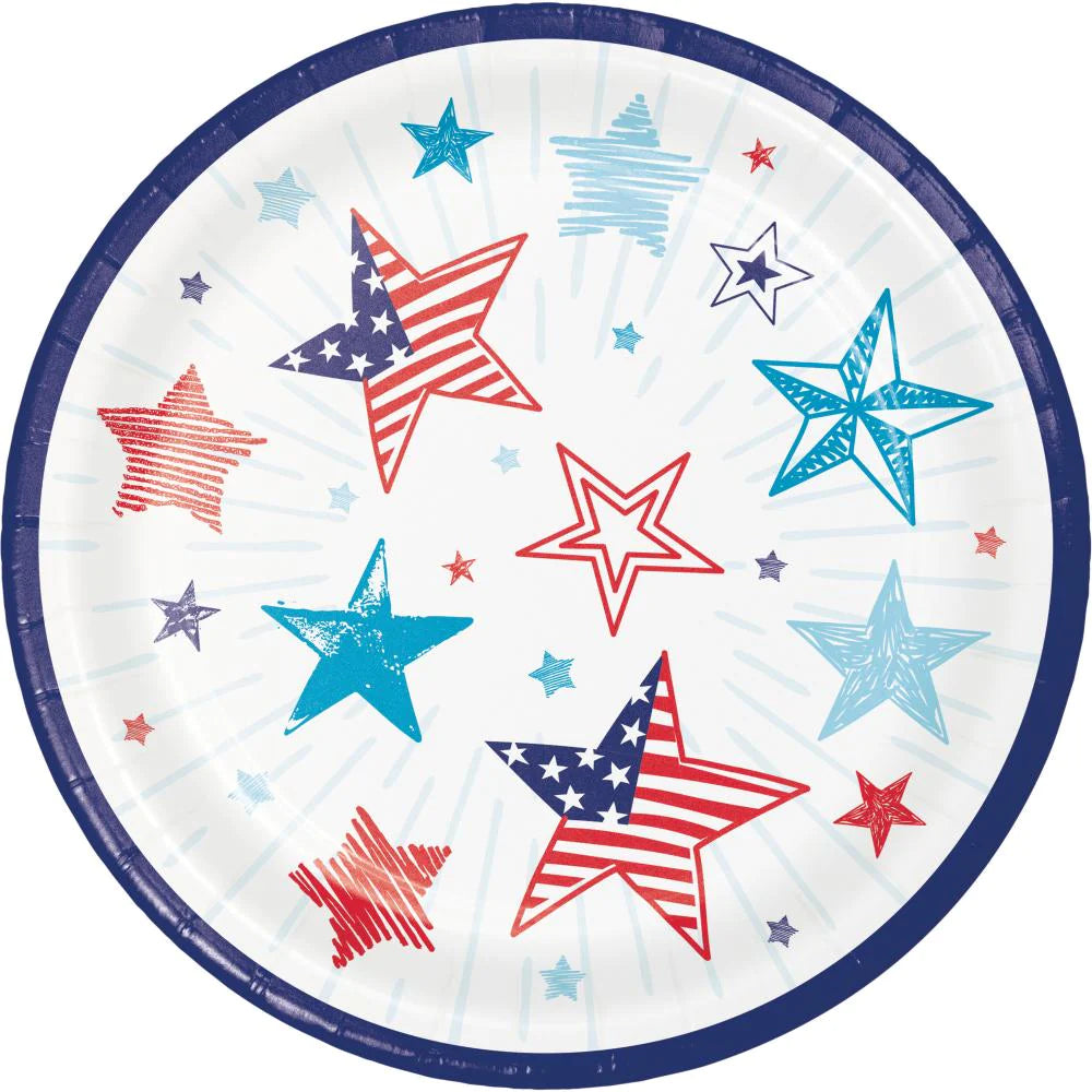 Dessert Plates - Patriotic Party 8ct.