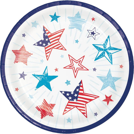 Dessert Plates - Patriotic Party 8ct.