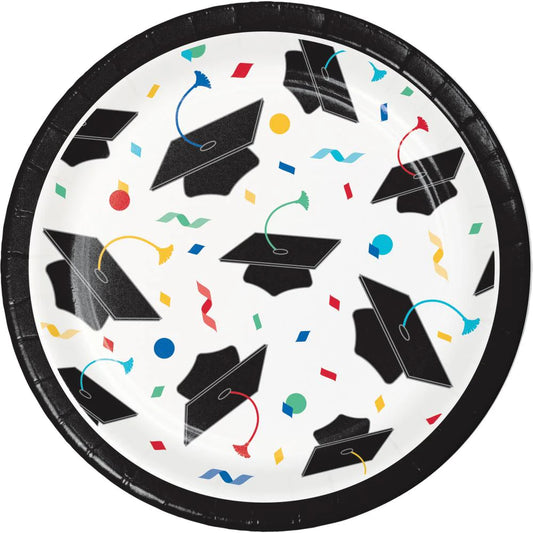 Dessert Plates - Grad Cap Toss 8ct.