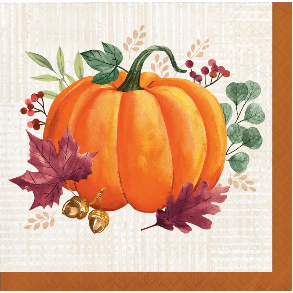 Harvest Wishes - Beverage Napkins 16ct
