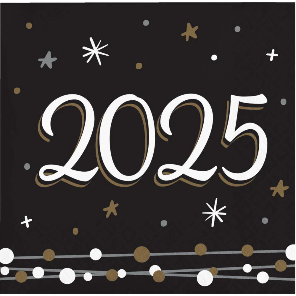 New Years Shimmer - Beverage Napkins 16ct