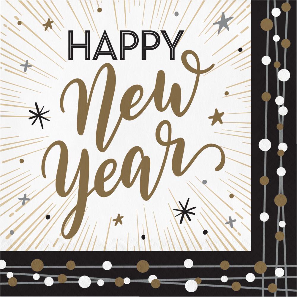 New Years Shimmer - Lunch Napkins 16ct