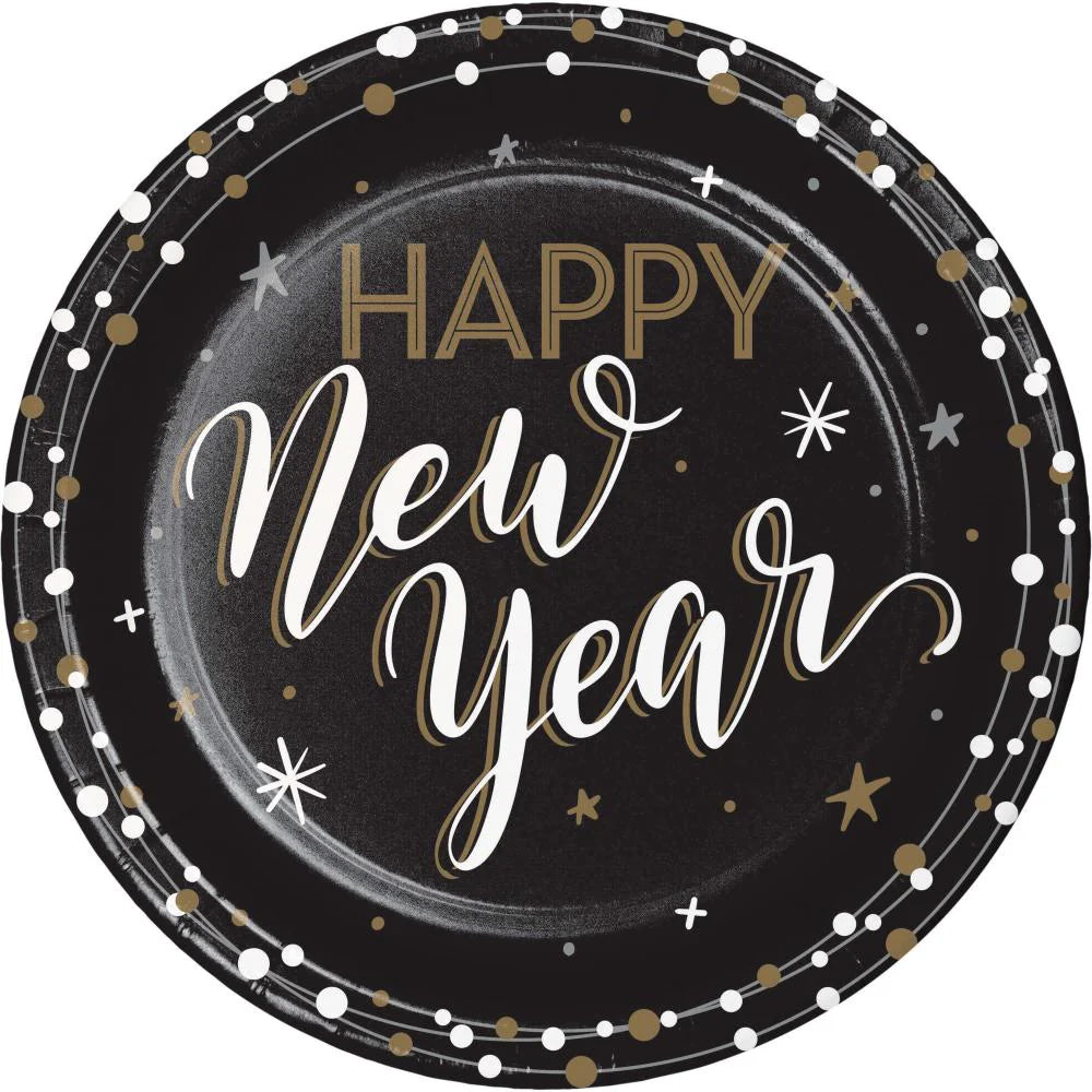 New Years Shimmer - Lunch Plates 8ct