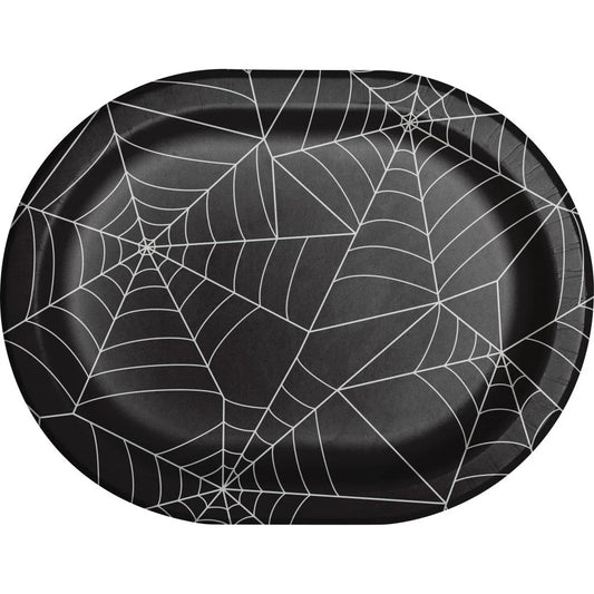 Spiderweb Oval Platter - 8ct