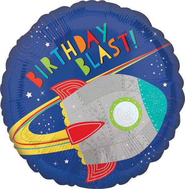 17" Blast Off Birthday