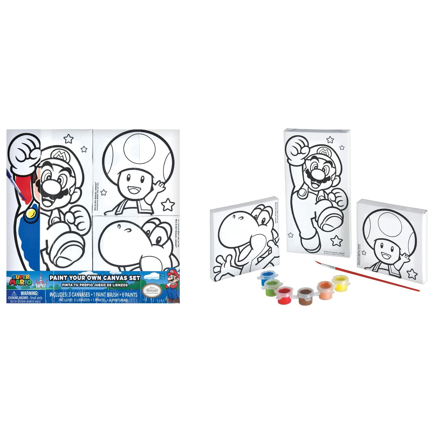 Super Mario Bros - Color Your Own Canvas