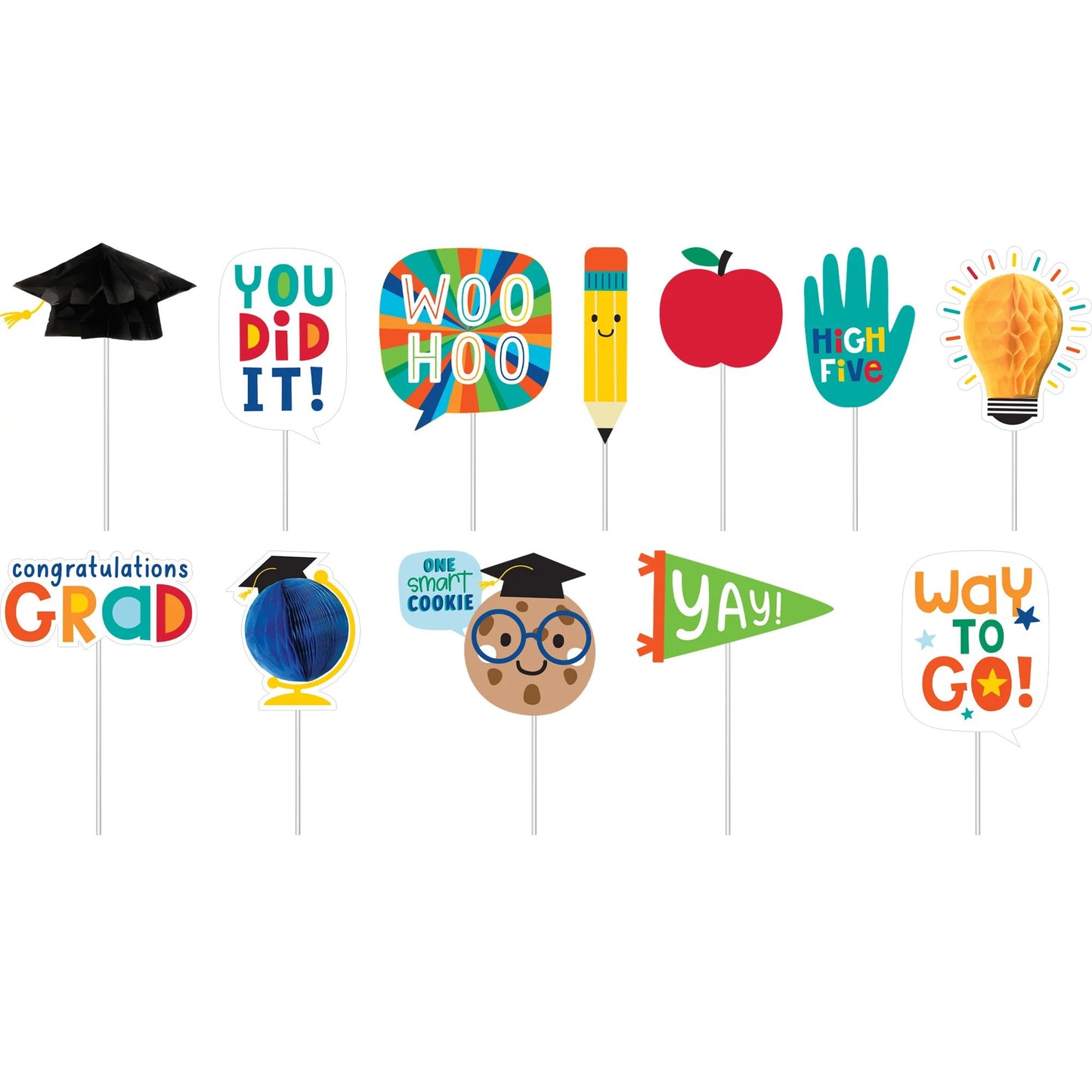 Graduation Fun Honeycomb Photo Prop