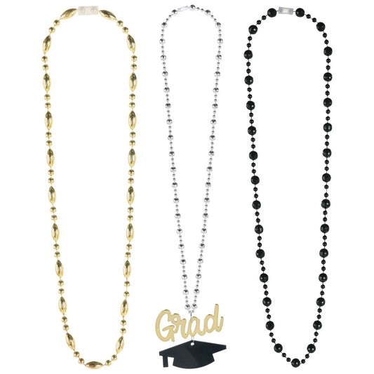 Grad Layered Beaded Necklace