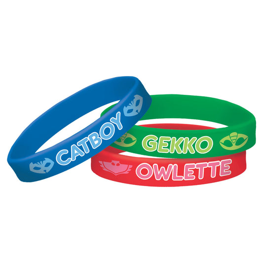 Rubber Bracelet Favors - PJ Masks