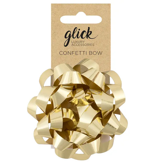 Bow Confetti - Metallic Gold