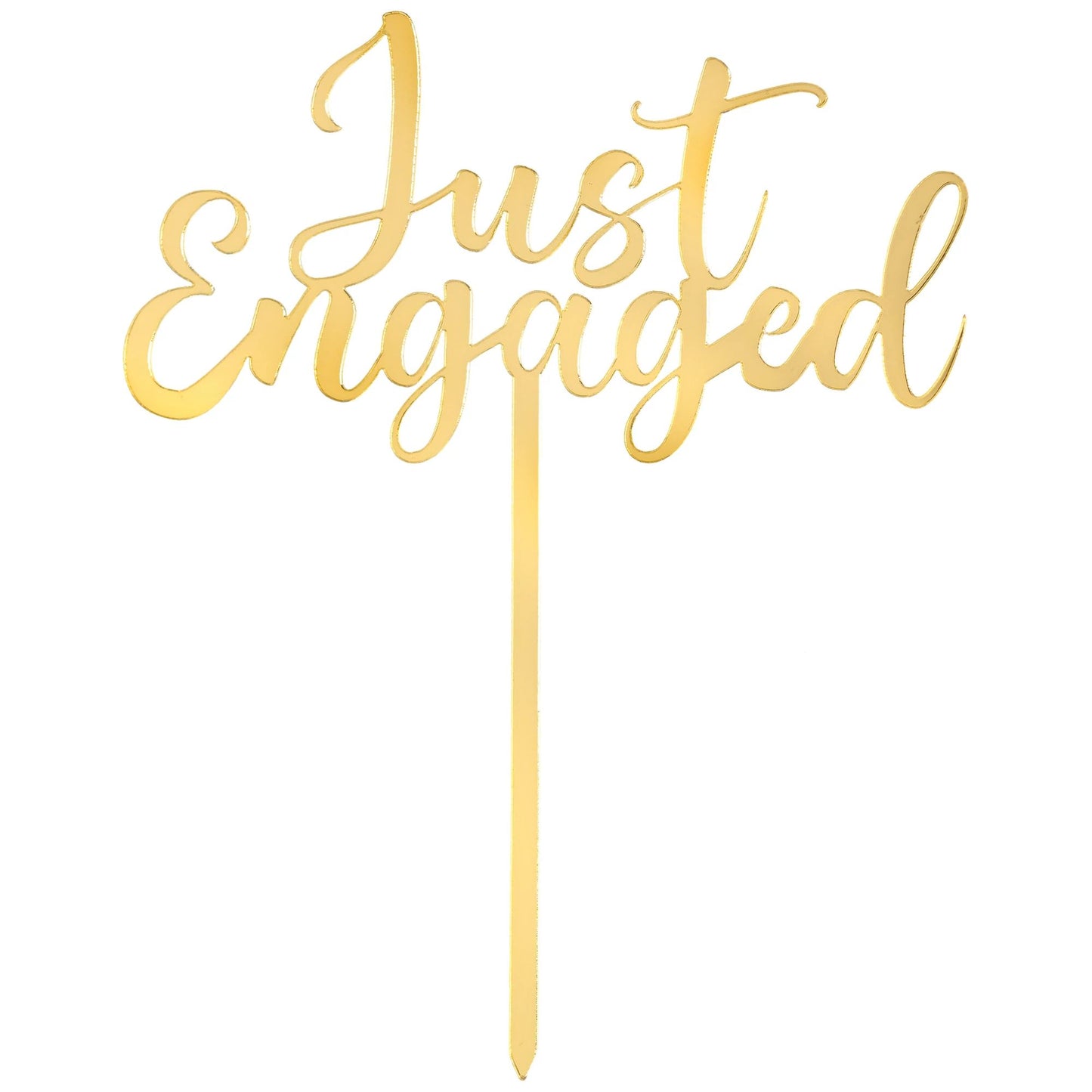 Wedding - Just Engaged Cake Topper