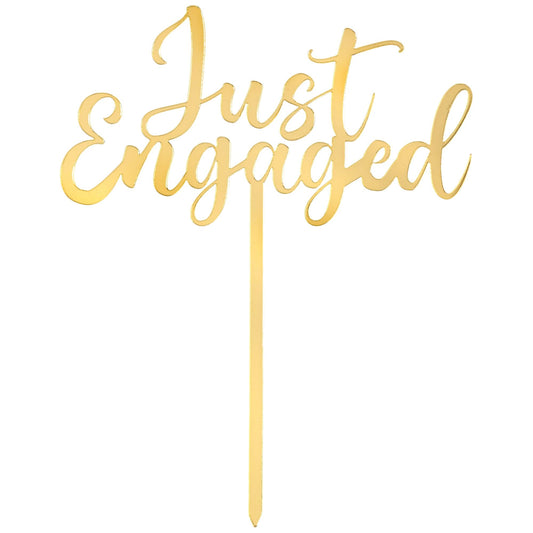 Wedding - Just Engaged Cake Topper