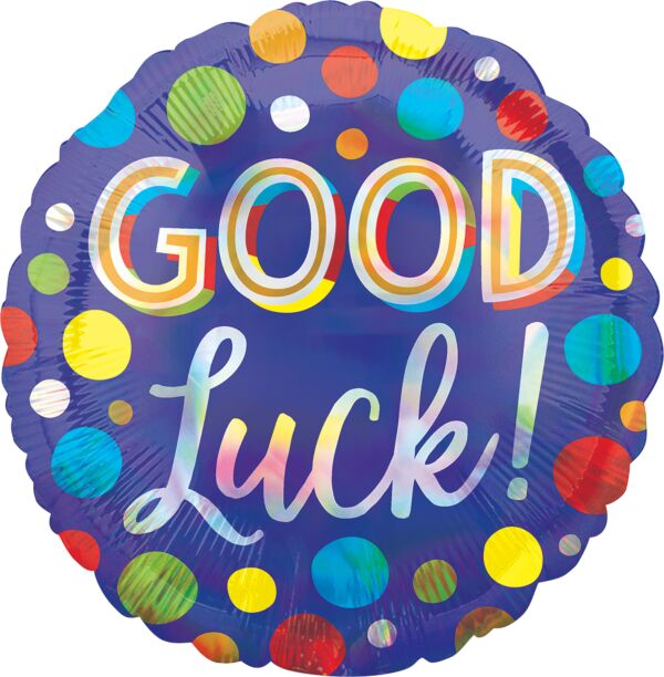 18" Good Luck Dots Iridescent