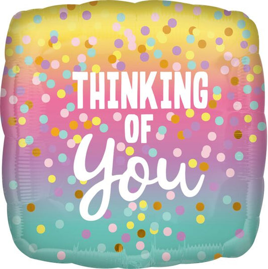 17" Thinking Of You Pastel Dot