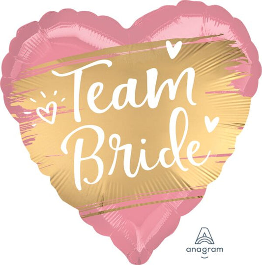18" Mylar - Satin Gold Team Bride