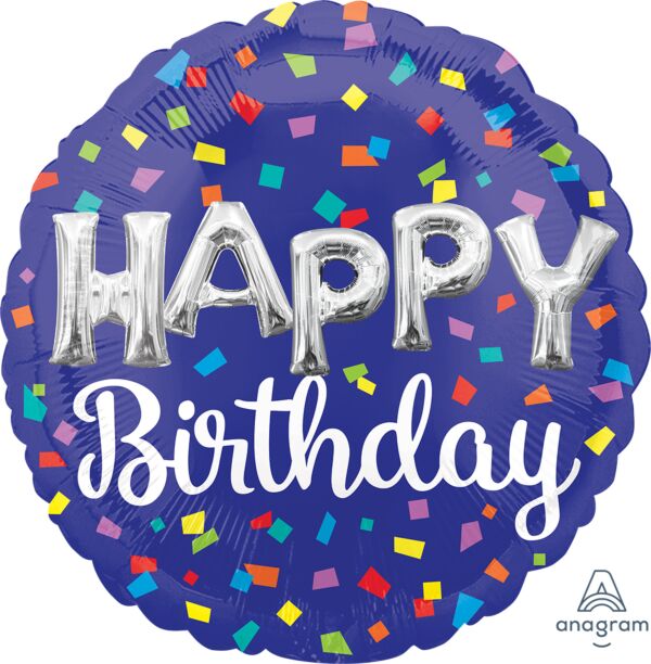 17" Hbday Balloon Letters