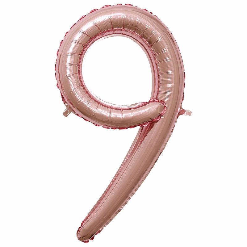 16" Air-Filled -Script Rose Gold #9